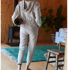 NWT Free People x Hatch Warm Up Jumpsuit Heather Gray XS